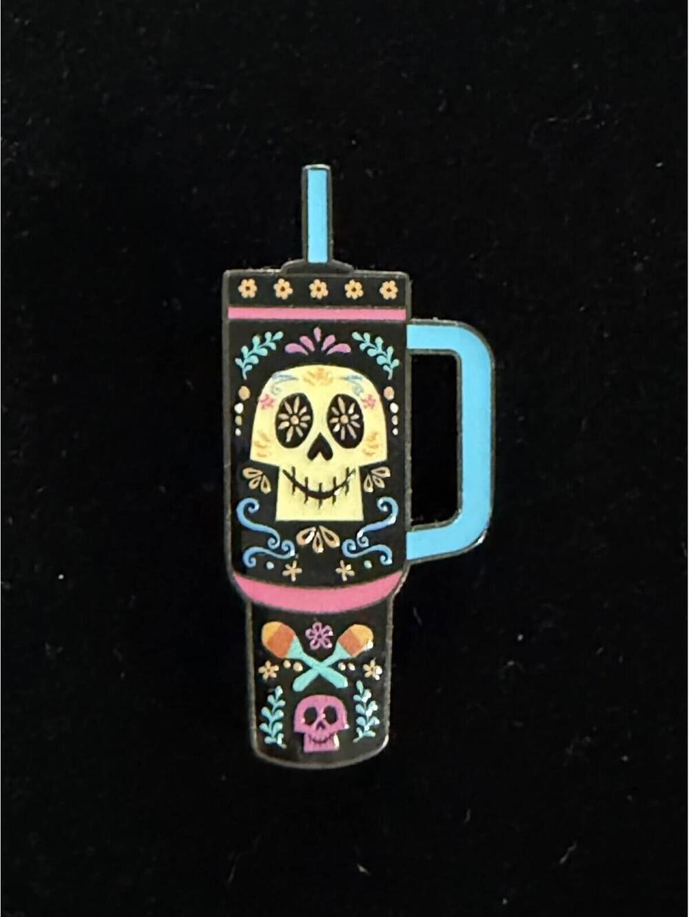 Loungefly Disney Pixar Travel Cup Blind Box Enamel Pin-Coco